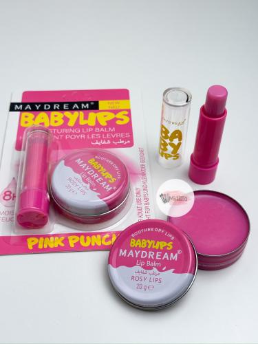 طقم 2 مرطب شفايف بديل ميبلين و فازلين