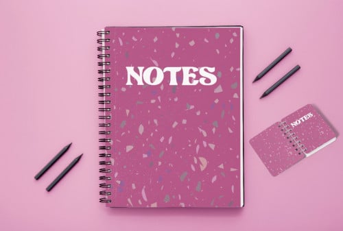 طباعة مفكرة Notes- مقاس A5 - سلك اسود