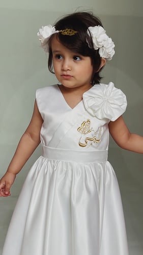 فستان ابيض بناتي