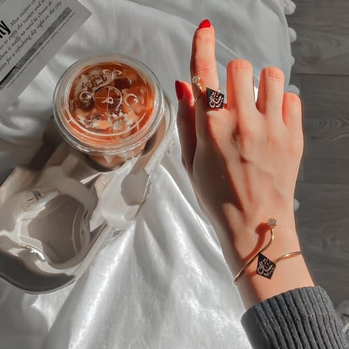 خاتم واسواره بالاسم حسب الطلب -كازار