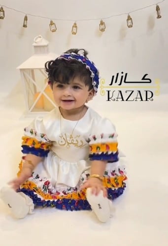 فستان شالكي بناتي