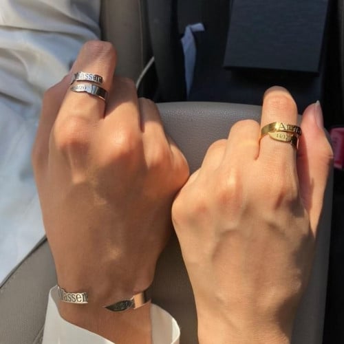 اسواره وخاتم للرجال والنساء بالاسم والتاريخ حسب ال...