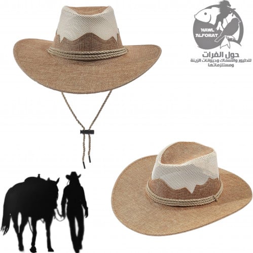 قبعة كاوبوي غربي شبك