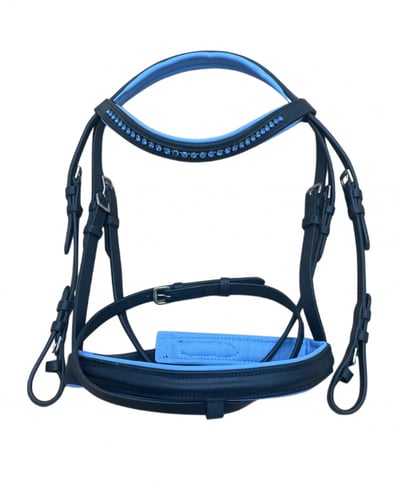 لجام جلد مطعم بالكرستال HF10210