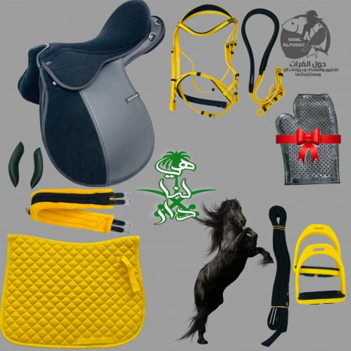 طقم سرج ستيتس 7 قطع + محس هدية عدة الوان