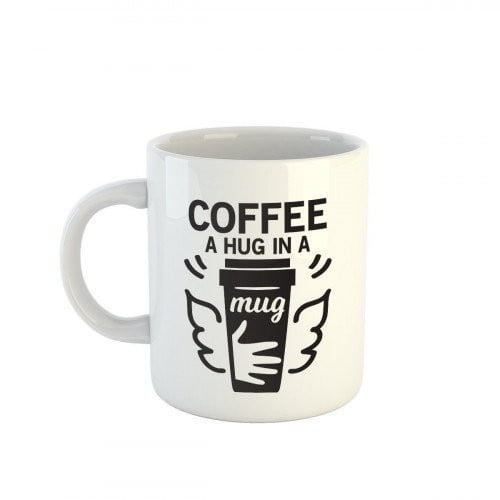 كوب القهوة حضن في كوب