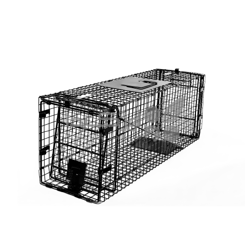 مصيدة حديدية للقطط (كبيرة) أسود عالية الجودة فورس...