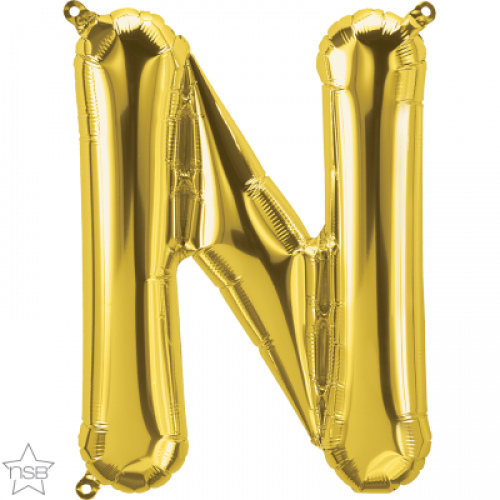 FOIL SMALL LETTER GOLD (عدد 5 قطع) N