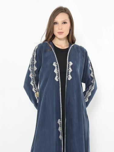 Aboonah Abaya | Washed silk colorful luxurious abaya 00313