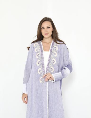 Abaya Akoon | European linen with hand embroidery