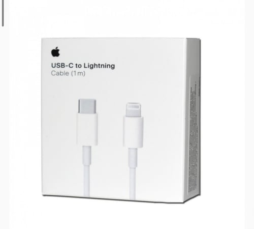 سلك و راس شاحن ايفون PD او تيب سي ضمان سنة