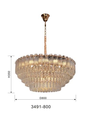 ثريا كريستال دائري بتصميم حديث