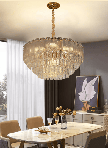 ثريا كريستال دائري بتصميم حديث