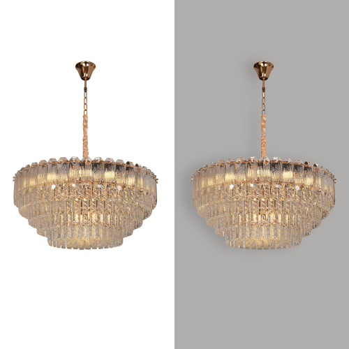 ثريا كريستال دائري بتصميم حديث