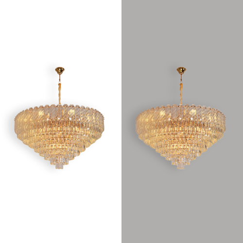 ثريا كريستال دائري بتصميم حديث