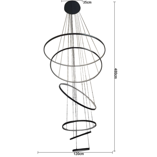 ثريا علاقي مودرن دائري عدة حلقات