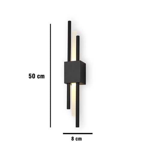 ابليك جداري مودرن اسود زجاج مثلج