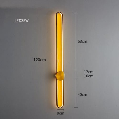 انارة جدارية اسود ذهبي بيضاوي