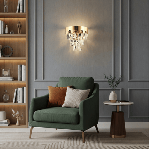 انارة جدارية كريستال تصميم عصري