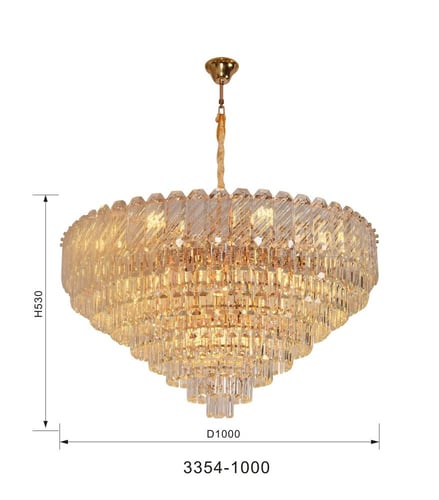 ثريا كريستال دائري بتصميم حديث