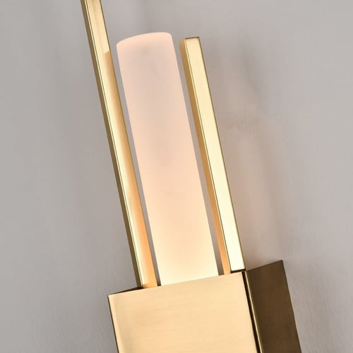 ابليك جداري مودرن ذهبي زجاج مثلج