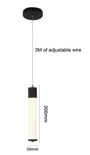 مصابيح متدلية من الزجاج الشفاف بلون اسود