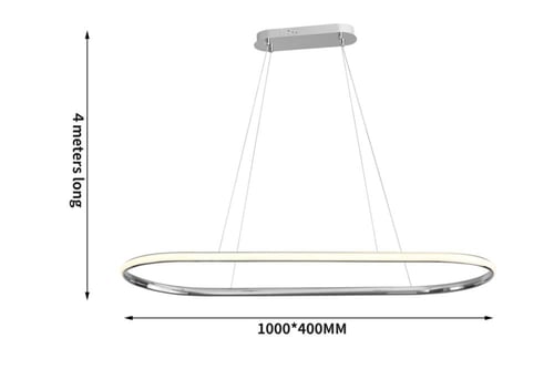 ثريا علاقي حلقة واحدة مستطيل