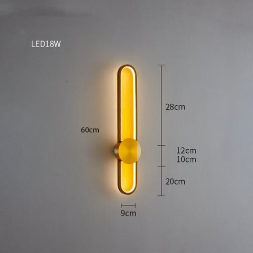 انارة جدارية اسود ذهبي بيضاوي