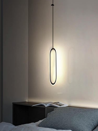 ثريا مودرن بيضاوي فاخر 3 اضاءات ليد