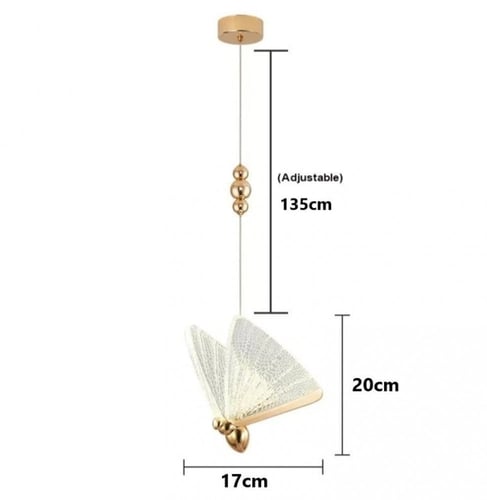 ثريا علاقي مودرن ذهبي الفراشة مفرد