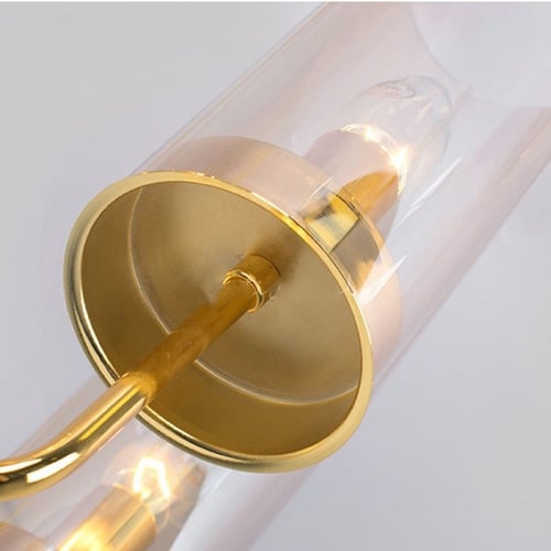 ثريا حاملة شموع أكواب زجاج ذهبي