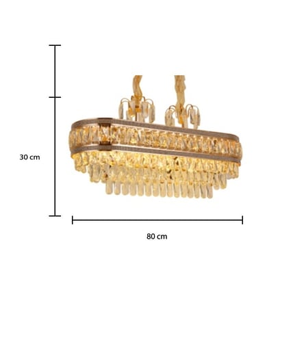 ثريا كريستال مستطيلة بتصميم فاخر