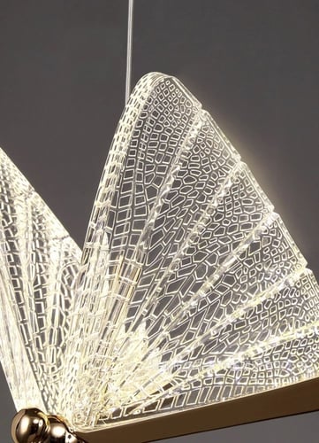 ثريا علاقي مودرن ذهبي الفراشة مفرد