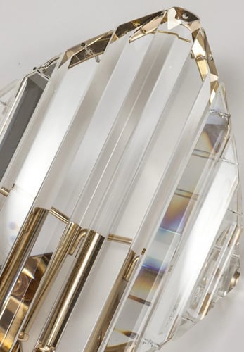 انارة جدارية كريستال صدف ثنائي