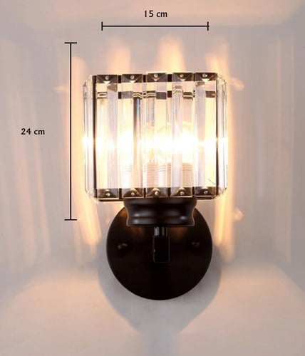 انارة جدارية كريستال فاخر مربع