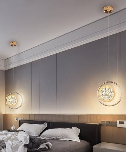 ثريا كريستال فاخرة مفرد قاعدة دائرية