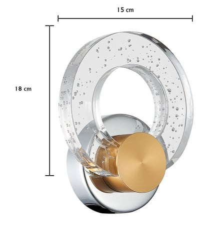 انارة جدارية خفيفة كريستال مودرن