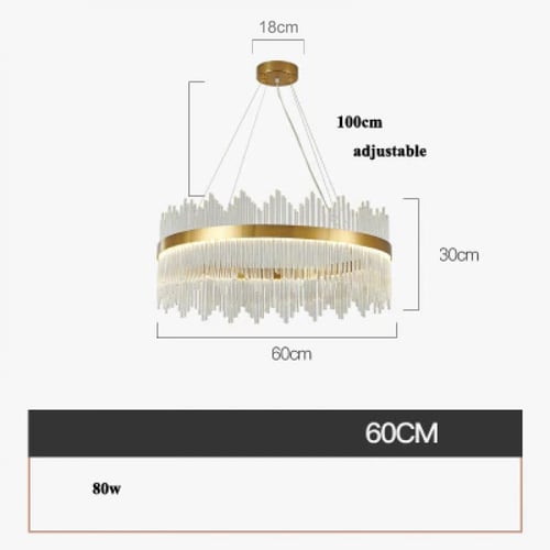 ثريا علاقي مودرن دائري 3 اضاءات ليد