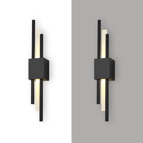 ابليك 1 جداري أسود زجاج مثلج قابل للشحن