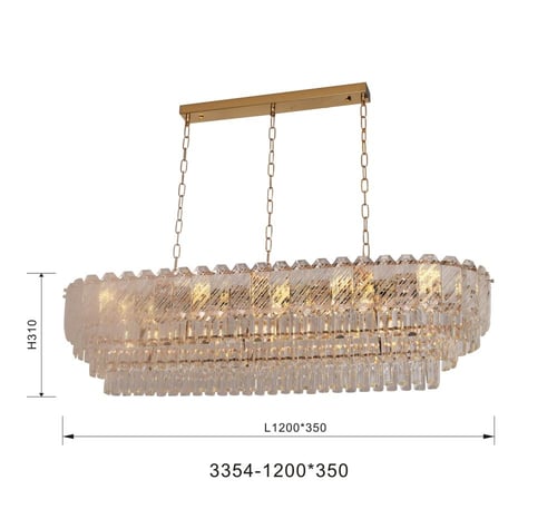 ثريا كريستال دائري بتصميم حديث