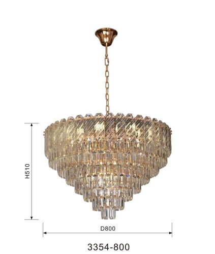 ثريا كريستال دائري بتصميم حديث