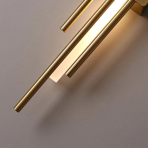 ابليك جداري ذهبي انارتين زجاج مثلج