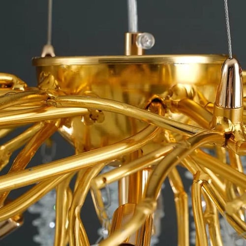 ثريا عناقيد كريستال دائري