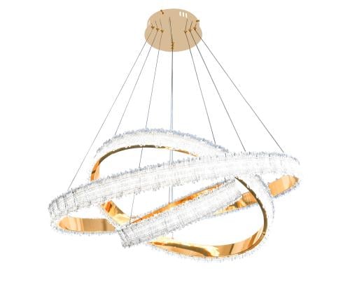 ثريا علاقي ثلاث حلقات دائري اسود