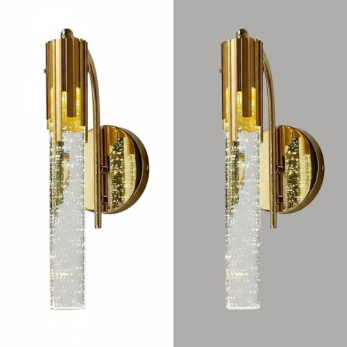 كريستال فقاعة وحدة إضاءة Led جداريّة ثلاثة ضاءات