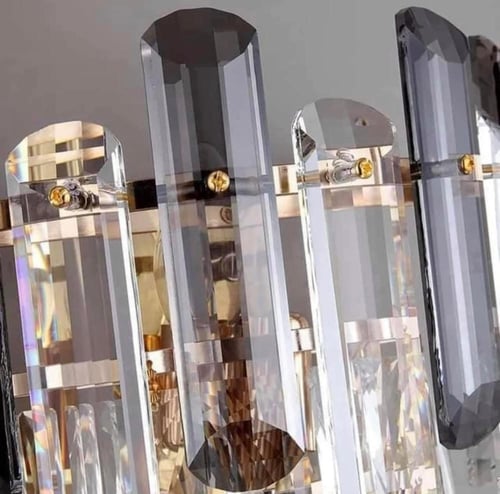 ثريا كريستال دائري بتصميم حديث