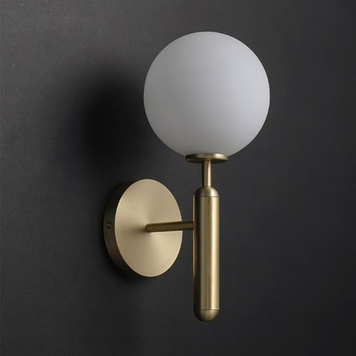 انارة جدارية زجاج ابيض مودرن