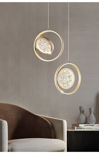 ثريا كريستال فاخرة مفرد قاعدة دائرية