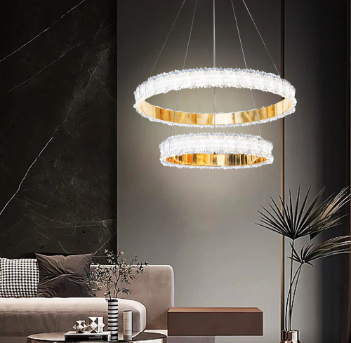 ثريا علاقي حلقيتن دائري ذهبي