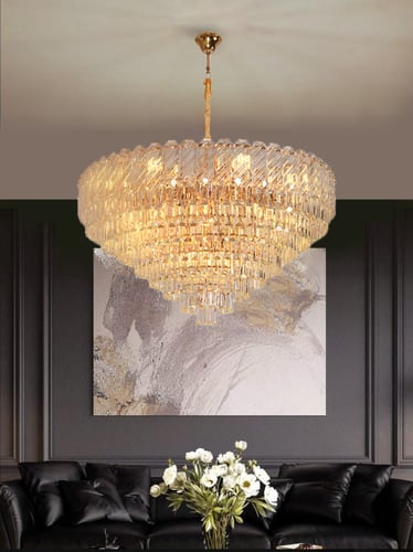 ثريا كريستال دائري بتصميم حديث